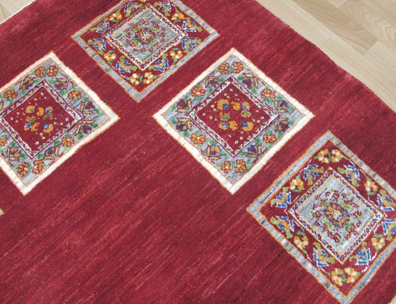 プレミアムギャッベ/ホシナマイ(ルリバフ) 226×156cm(HL-34026)