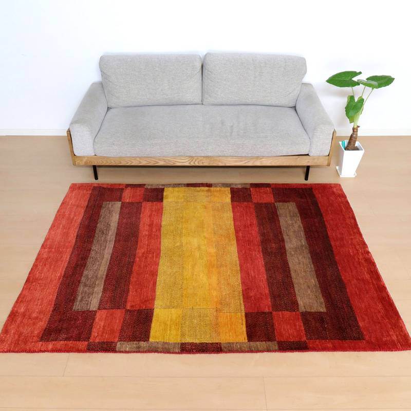 プレミアムギャッベ/ホシナマイ(カシュクリ) 203×148cm(HL-352710)