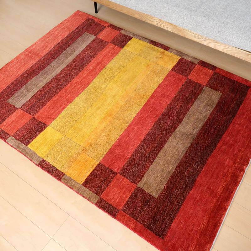 プレミアムギャッベ/ホシナマイ(カシュクリ) 203×148cm(HL-352710)