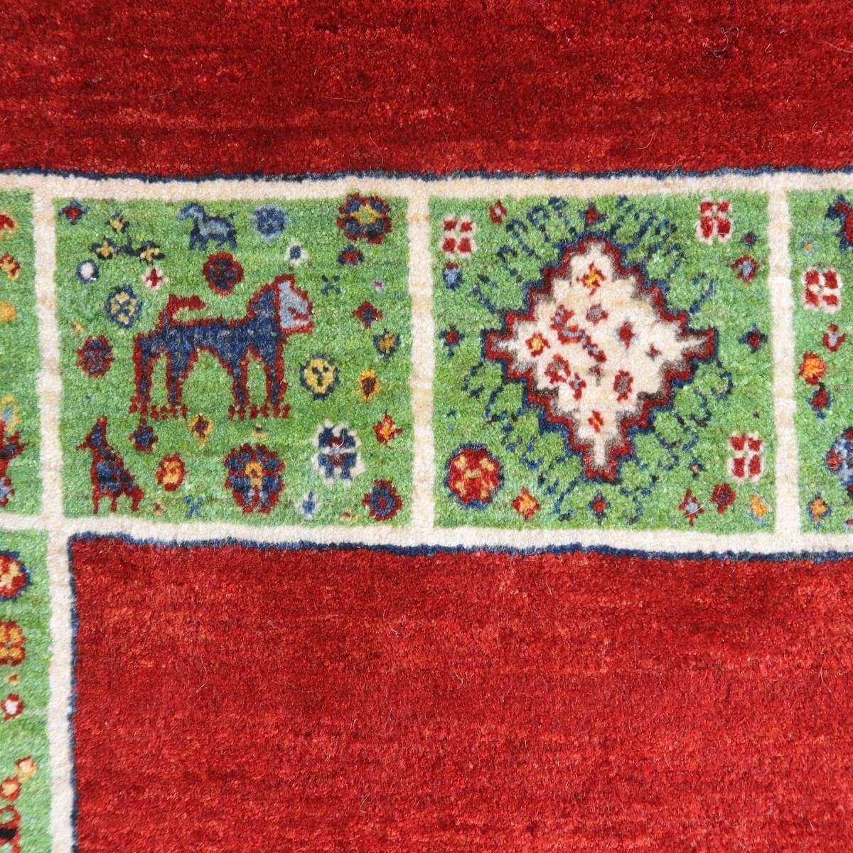 プレミアムギャッベ/ホシナマイ(ルリバフ) 228×169cm(HL-35537)