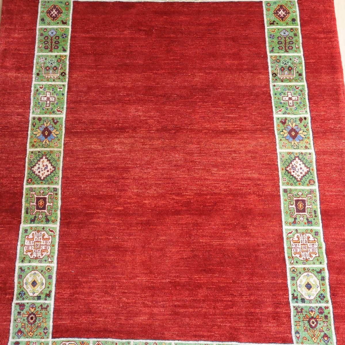 プレミアムギャッベ/ホシナマイ(ルリバフ) 228×169cm(HL-35537)