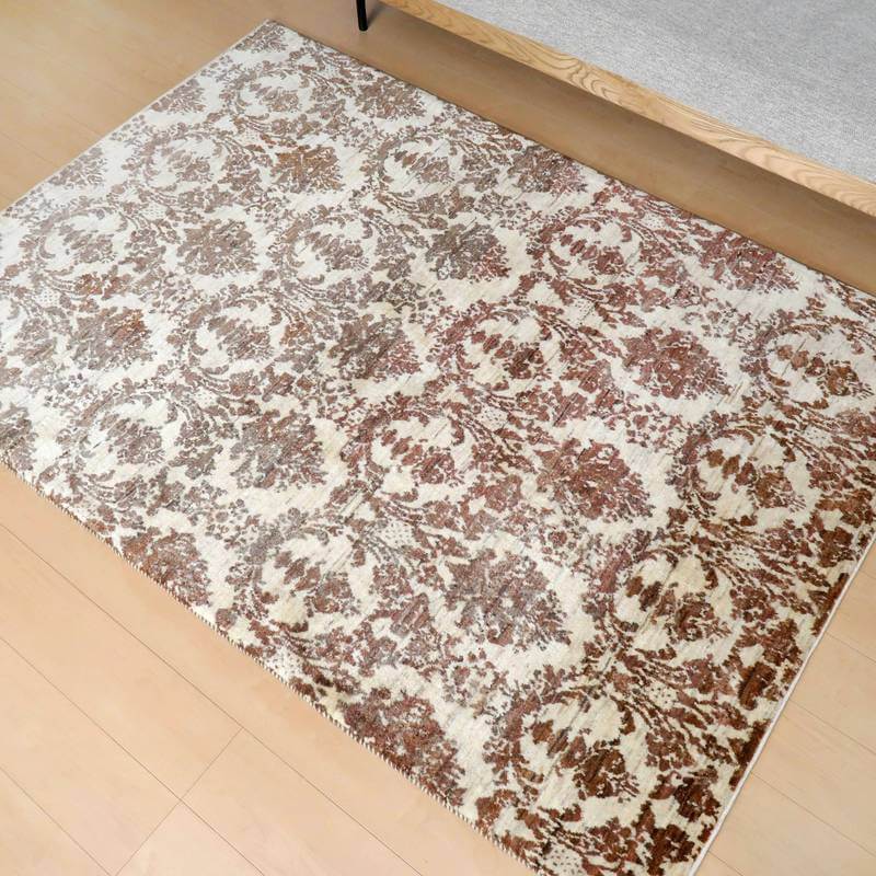 プレミアムギャッベ/ホシナマイ(ルリバフ) 211×145cm(HL-38976)