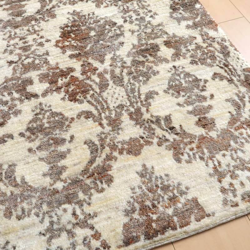 プレミアムギャッベ/ホシナマイ(ルリバフ) 211×145cm(HL-38976)