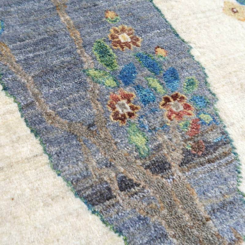 プレミアムギャッベ/ホシナマイ(ルリバフ) 245×157cm(HL-48664)