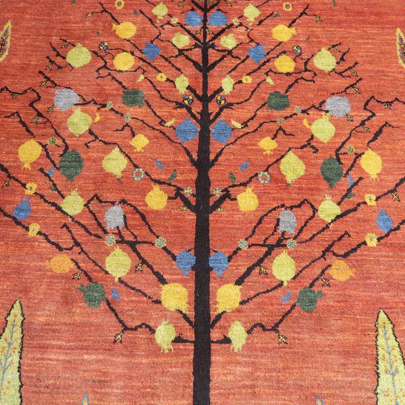 プレミアムギャッベ/ホシナマイ(ルリバフ) 239×163cm(HL-69375)