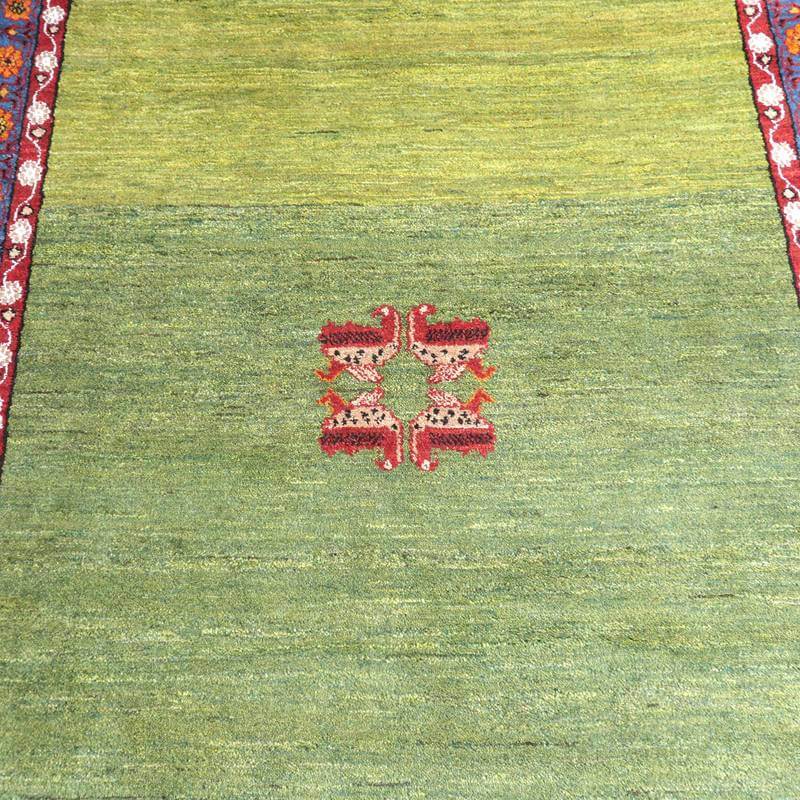 プレミアムギャッベ/ホシナマイ(ルリバフ) 220×151cm(HL-71209)