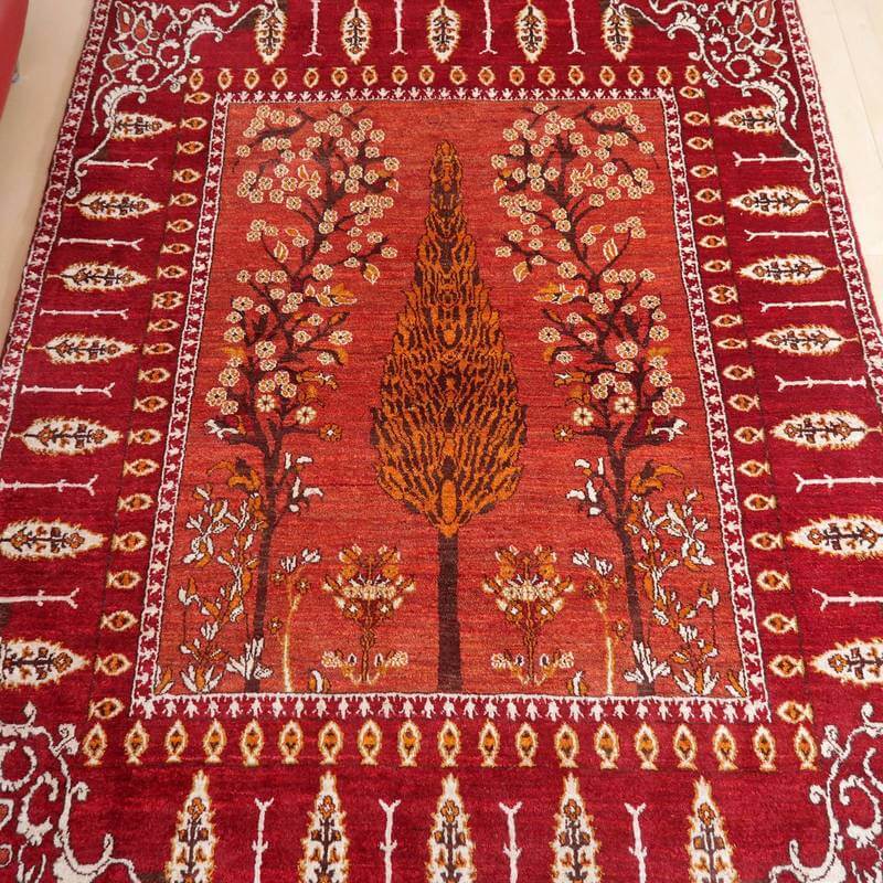 プレミアムギャッベ/ホシナマイ(ルリバフ) 213×157cm(HL-71214)