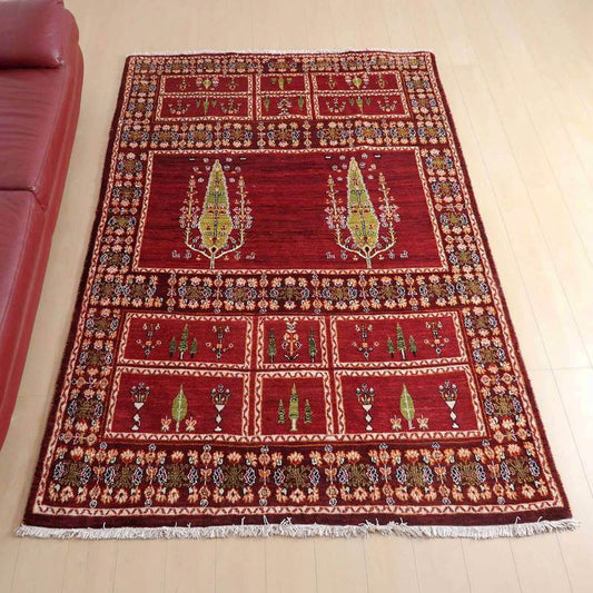 プレミアムギャッベ/ホシナマイ(ルリバフ) 247×167cm(HL-71253)