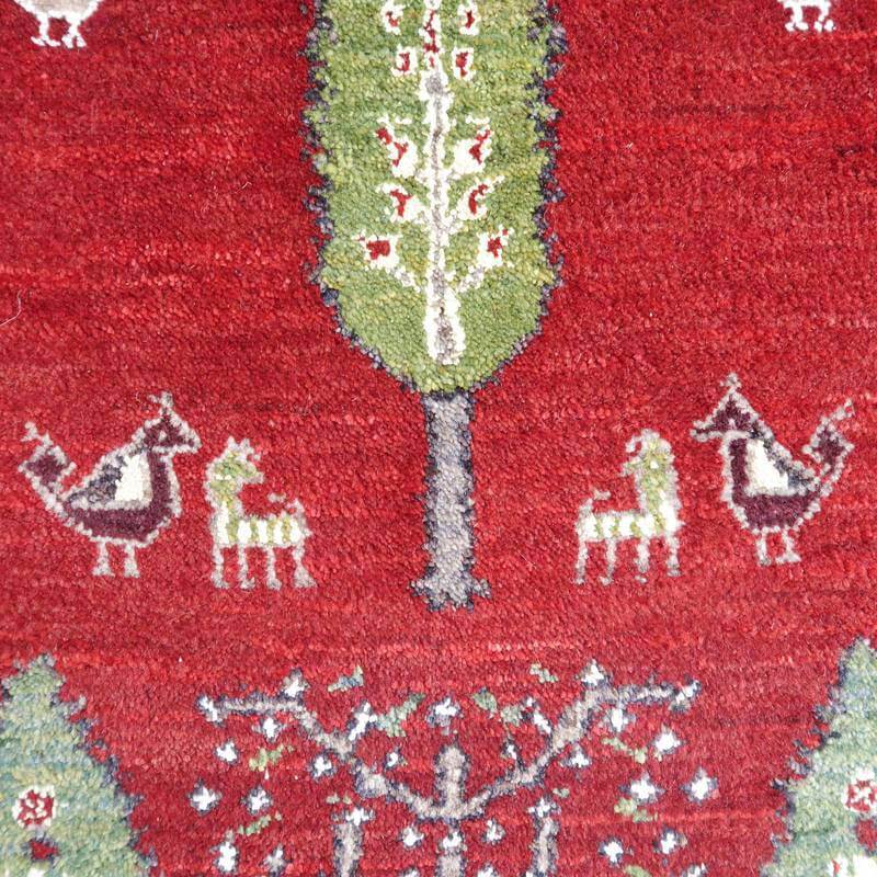 プレミアムギャッベ/ホシナマイ(ルリバフ) 235×145cm(HL-73272)