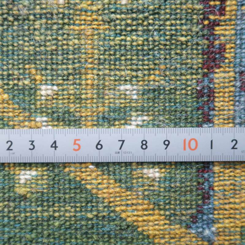 プレミアムギャッベ/ホシナマイ(ルリバフ) 221×156cm(HL-73284)