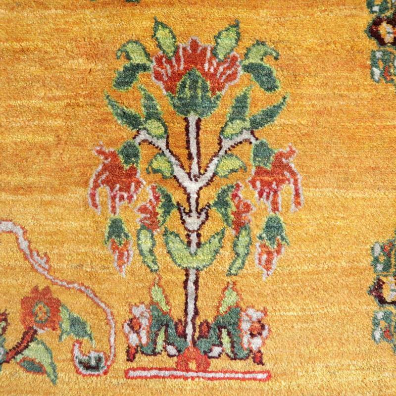 プレミアムギャッベ/ホシナマイ(ルリバフ) 233×143cm(HL-83653)