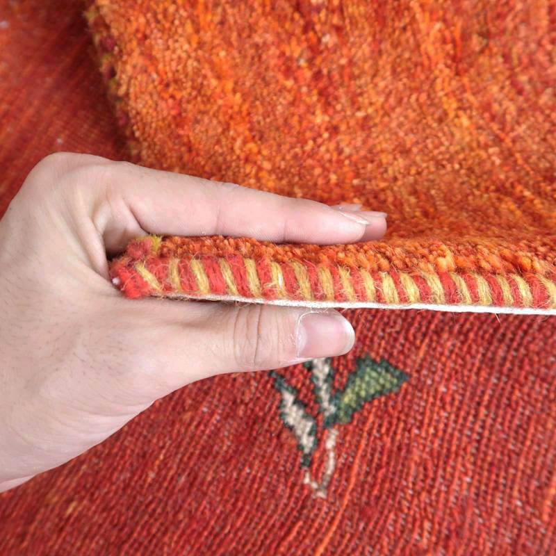 プレミアムギャッベ/ホシナマイ(ルリバフ) 207×151cm(HL-89407)