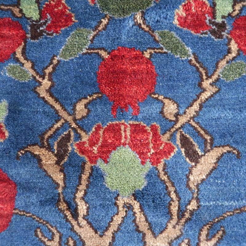 プレミアムギャッベ/ホシナマイ(ルリバフ) 207×135cm(HL-89693)