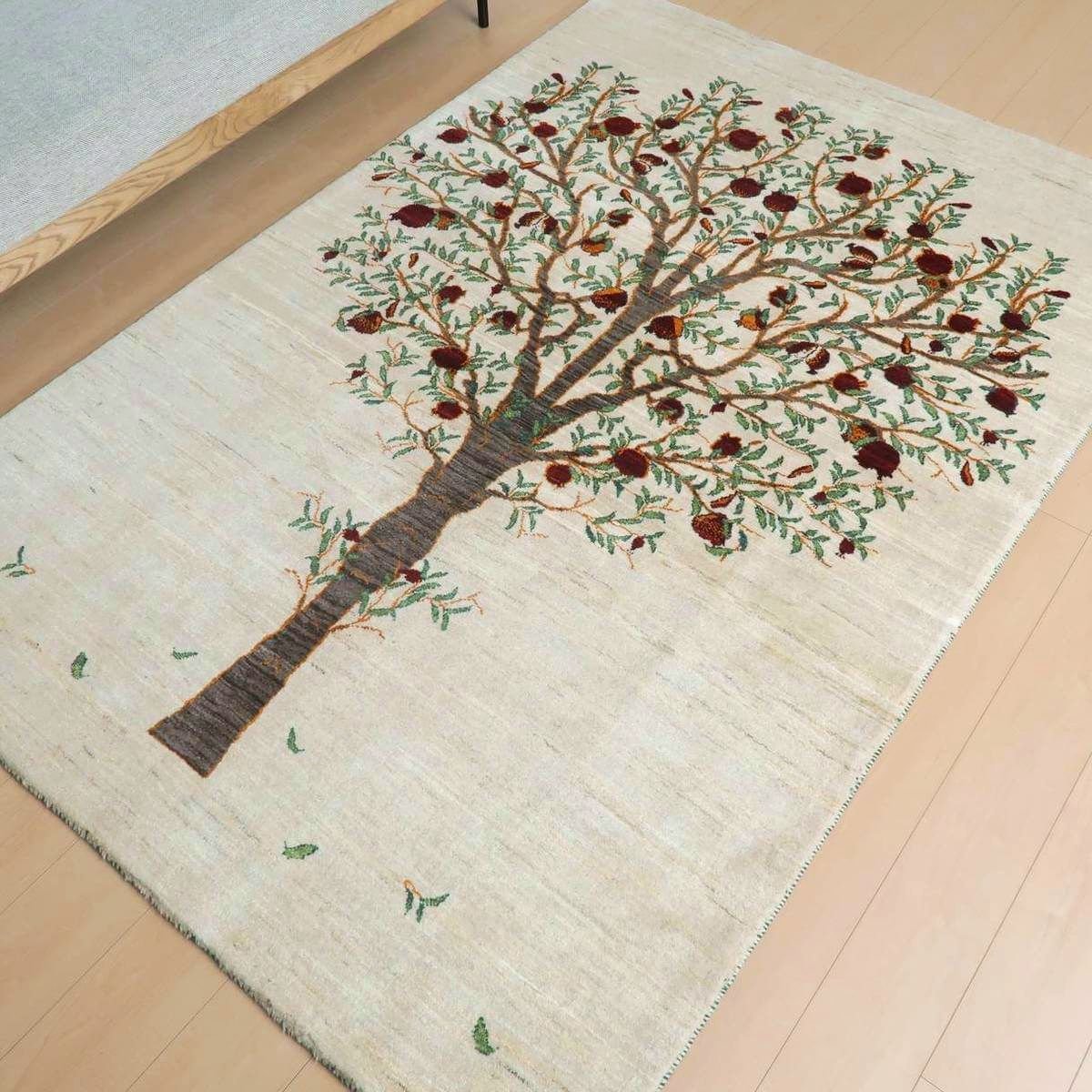 プレミアムギャッベ/ホシナマイ(ルリバフ) 238×155cm(HL-91089)