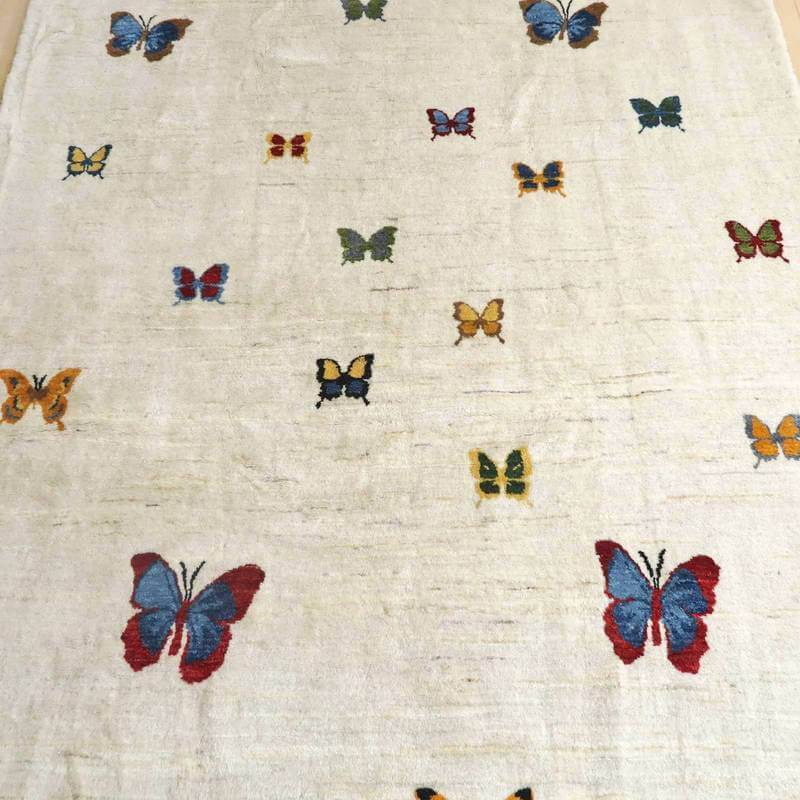 プレミアムギャッベ/ホシナマイ(ルリバフ) 242×180cm(HL-91243)