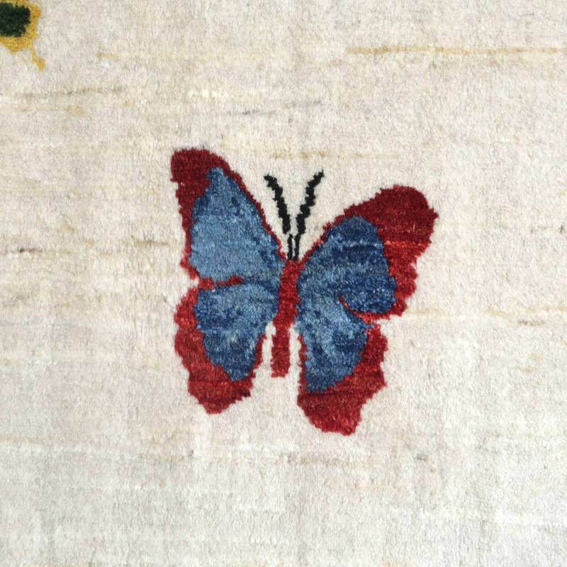 プレミアムギャッベ/ホシナマイ(ルリバフ) 242×180cm(HL-91243)