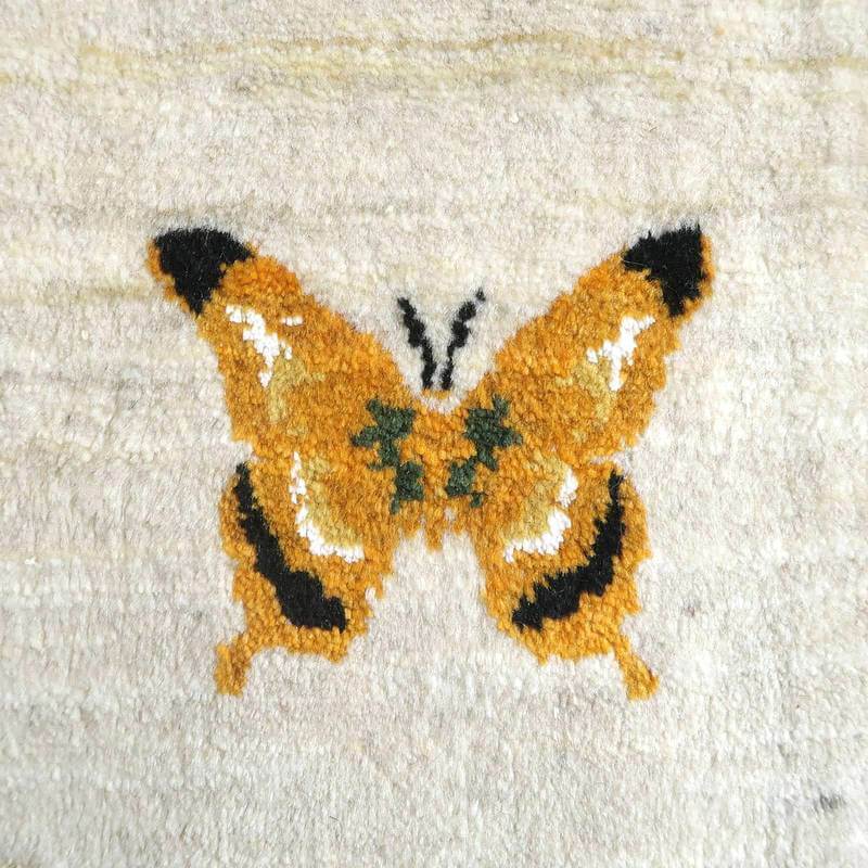 プレミアムギャッベ/ホシナマイ(ルリバフ) 242×180cm(HL-91243)