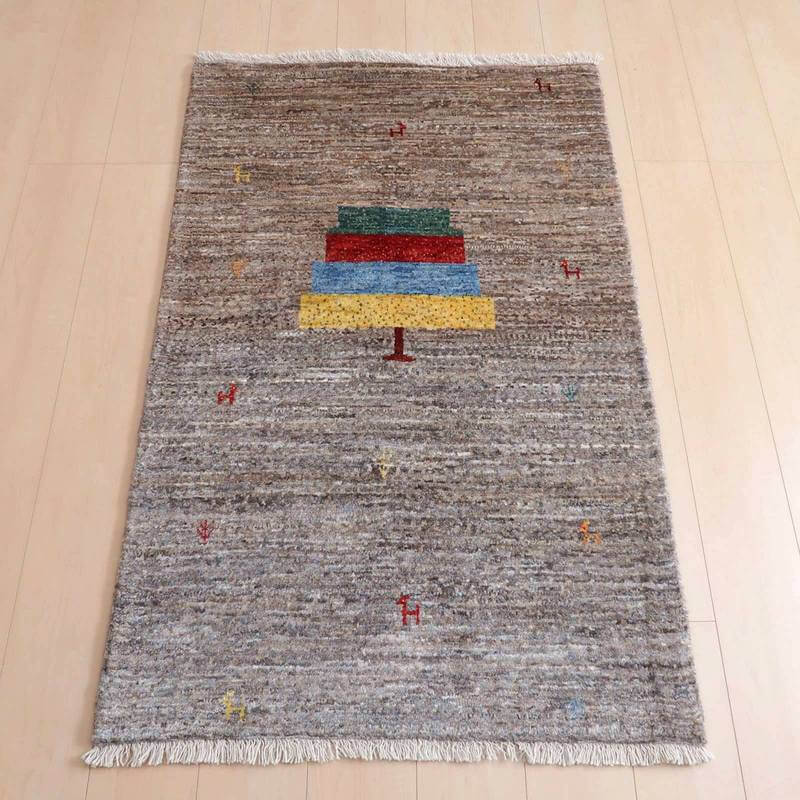 プレミアムギャッベ/ホシナマイ(カシュクリ) 135×87cm(HM-69726)