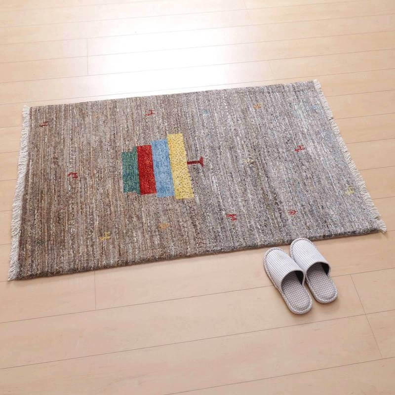 プレミアムギャッベ/ホシナマイ(カシュクリ) 135×87cm(HM-69726)