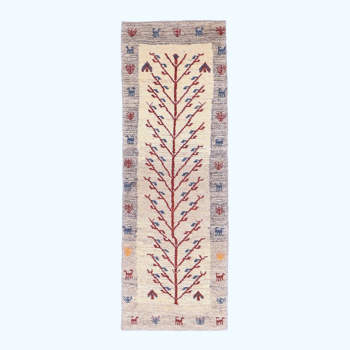 ギャッベ(ギャベ)カシュクリ 151×52cm(HM-70128)