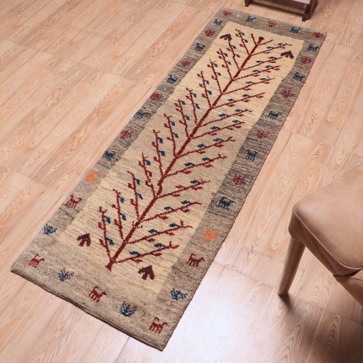 ギャッベ(ギャベ)カシュクリ 151×52cm(HM-70128)