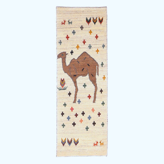 ギャッベ(ギャベ)カシュクリ 153×53cm(HM-70129)