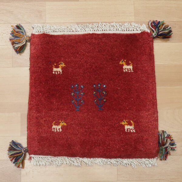 【2枚で46,000円】ギャッベ 40×41cm(HP-36685)