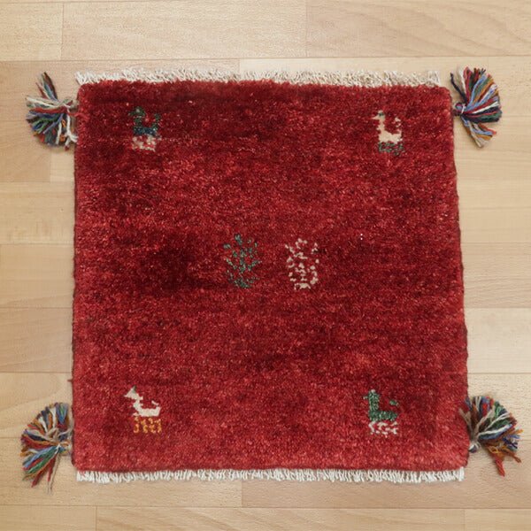 【2枚で46,000円】ギャッベ 42×43cm(HP-36774)