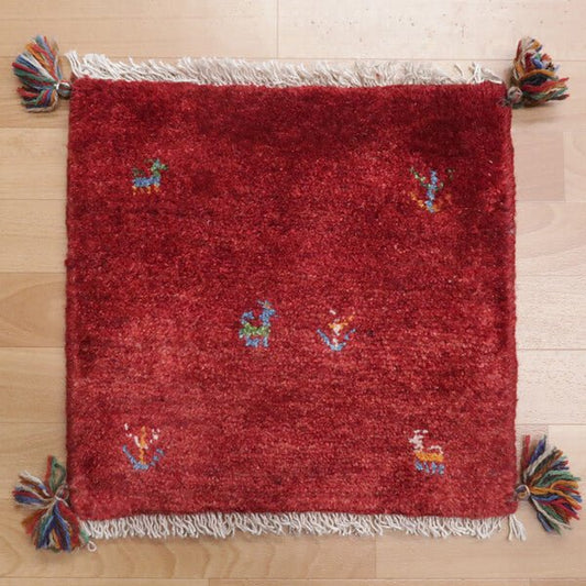 【2枚で46,000円】ギャッベ 41×42cm(HP-36779)
