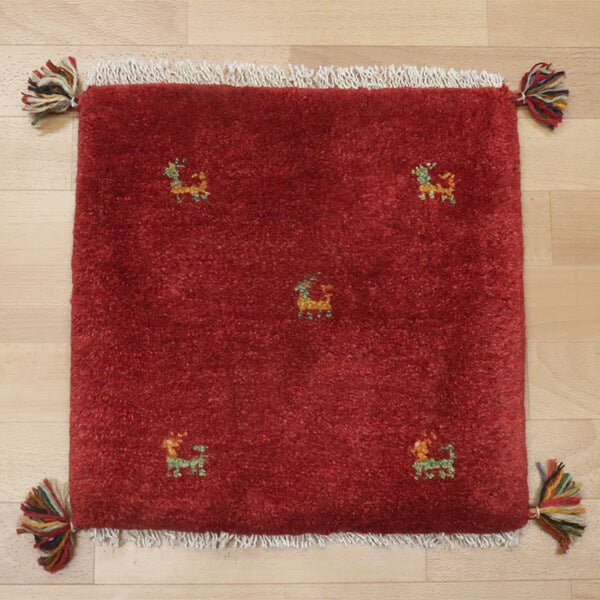 【2枚で46,000円】ギャッベ 41×42cm(HP-36799)