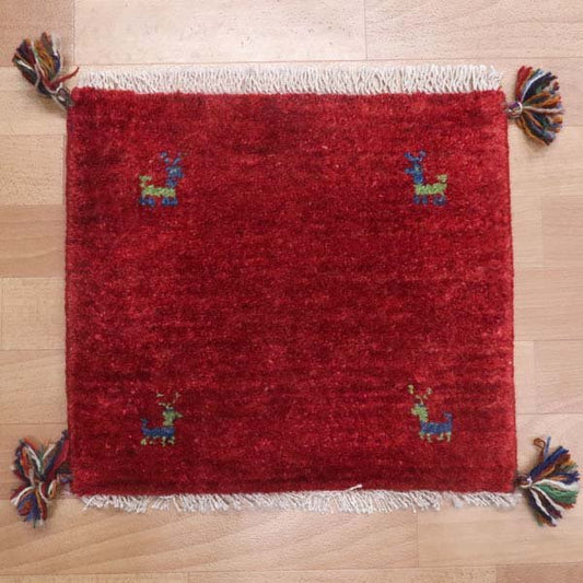 【2枚で46,000円】ギャッベ 40×44cm(HP-36817)
