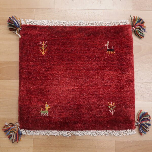 【2枚で46,000円】ギャッベ 40×43cm(HP-36819)