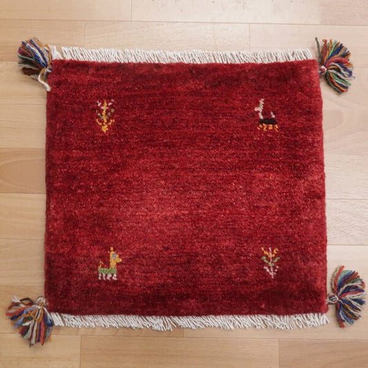 【2枚で46,000円】ギャッベ 40×43cm(HP-36819)