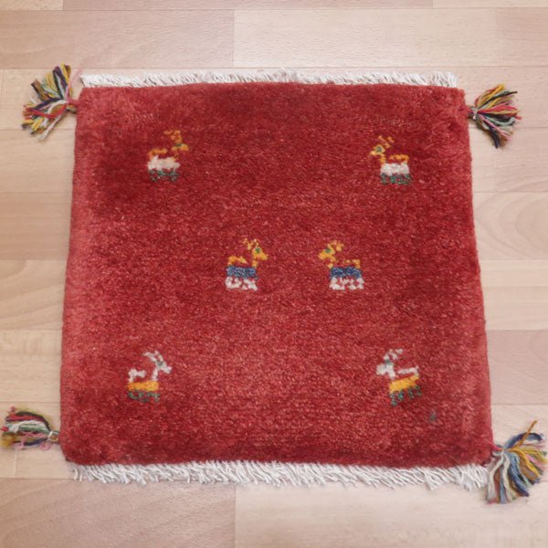 【2枚で46,000円】ギャッベ 40×41cm(HP-36824)
