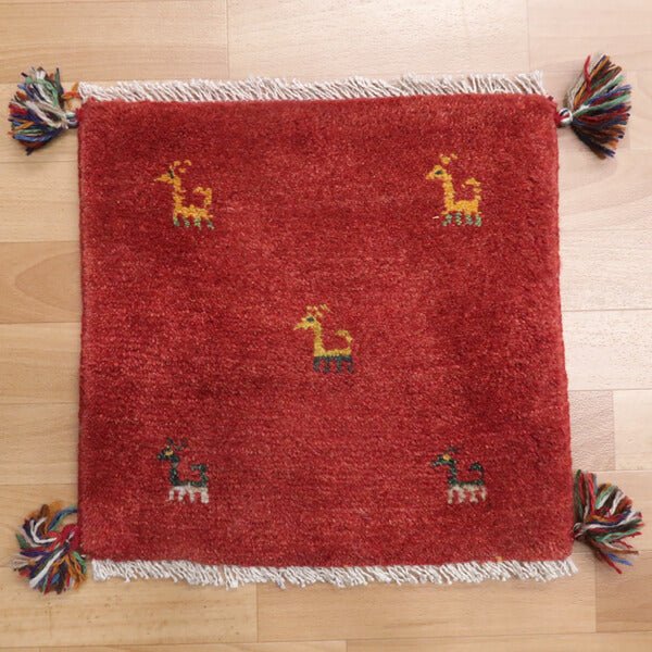【2枚で46,000円】ギャッベ 40×43cm(HP-36910)