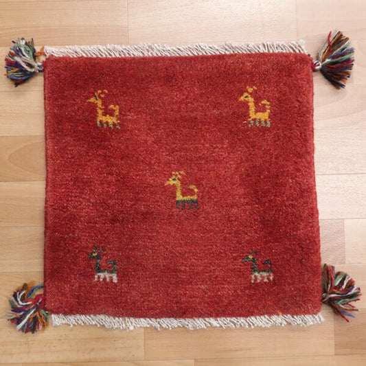 【2枚で46,000円】ギャッベ 40×43cm(HP-36910)