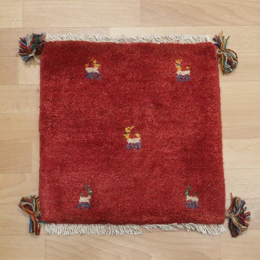 【2枚で46,000円】ギャッベ 43×42cm(HP-36945)