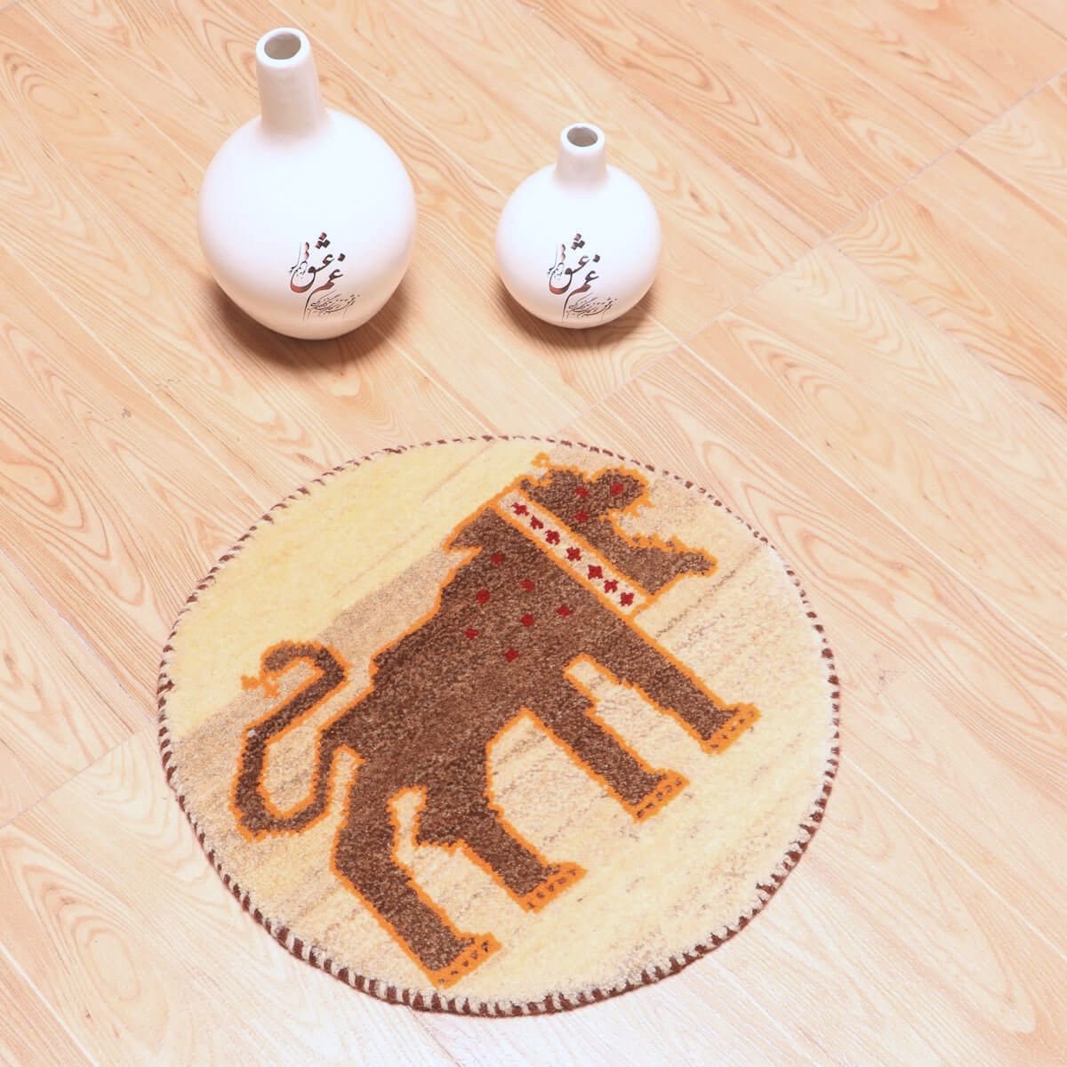 ギャッベ(ギャベ)カシュクリ 40×40cm(HP-70069)