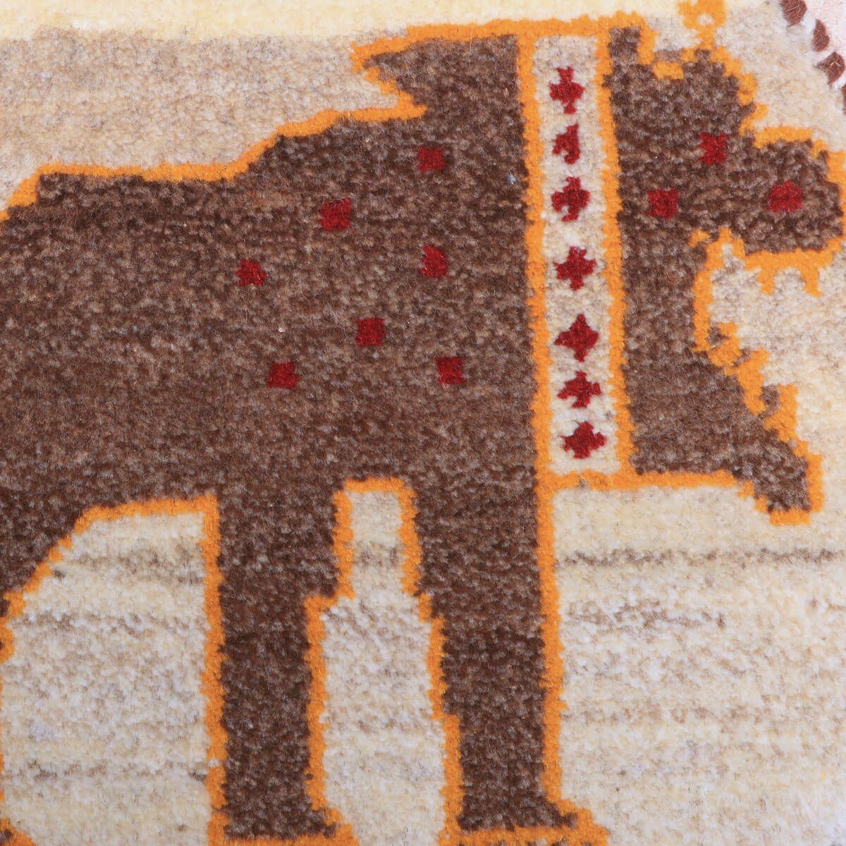 ギャッベ(ギャベ)カシュクリ 40×40cm(HP-70069)