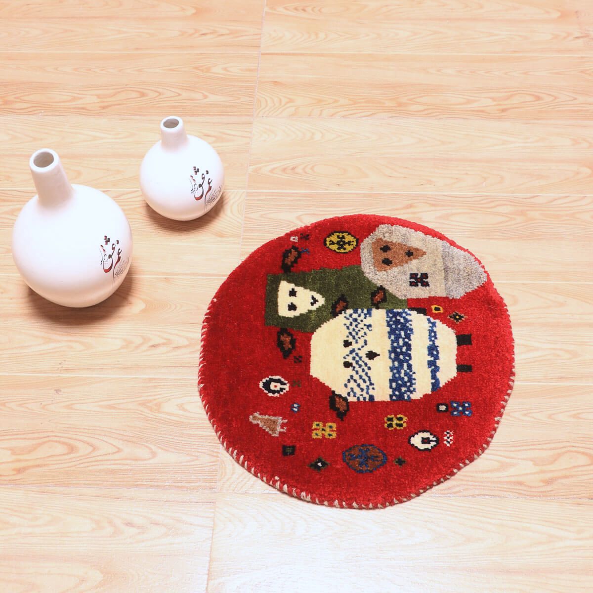 ギャッベ(ギャベ)カシュクリ 41×38cm(HP-70070)