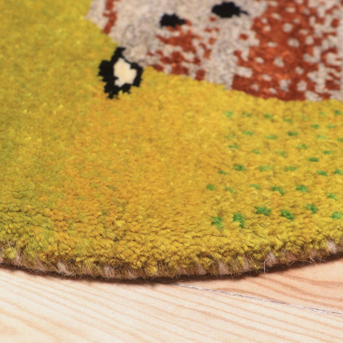 ギャッベ(ギャベ)カシュクリ 41×37cm(HP-70071)