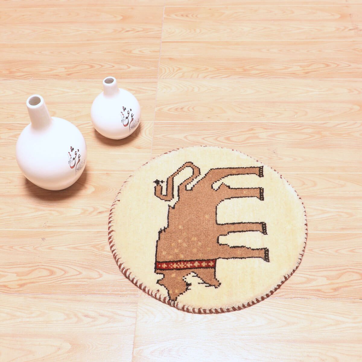 ギャッベ(ギャベ)カシュクリ 40×40cm(HP-70074)