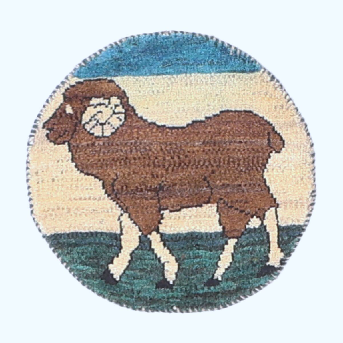 ギャッベ(ギャベ)カシュクリ 40×36cm(HP-70075)