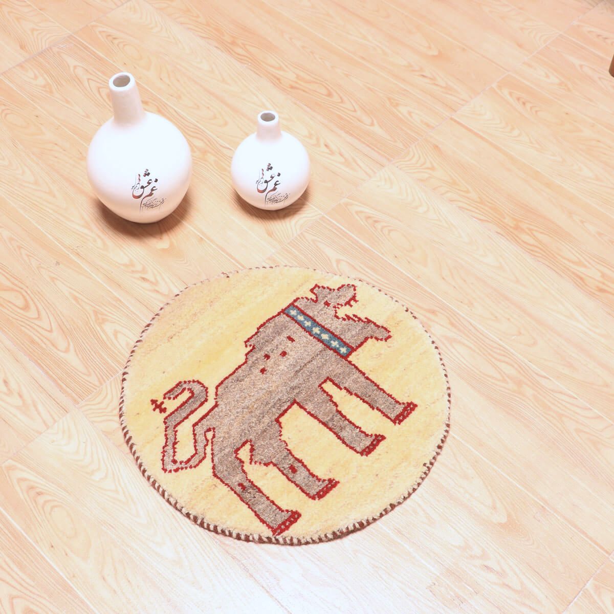 ギャッベ(ギャベ)カシュクリ 41×40cm(HP-70078)