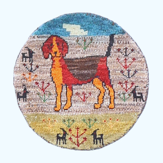 ギャッベ(ギャベ)カシュクリ 40×40cm(HP-70080)