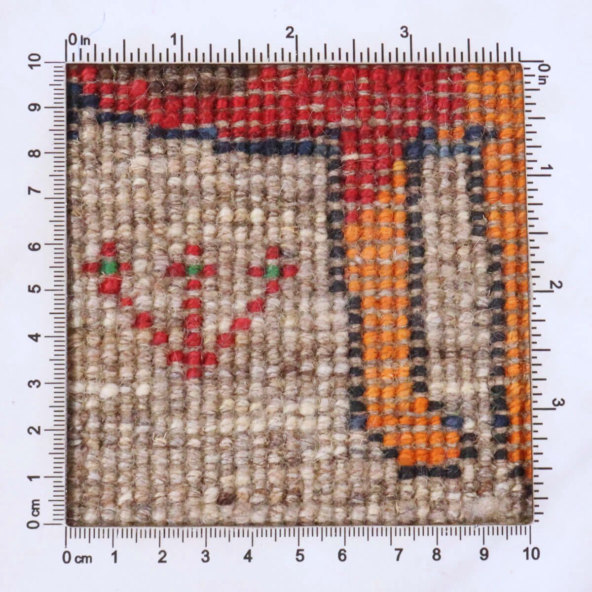 ギャッベ(ギャベ)カシュクリ 40×40cm(HP-70080)