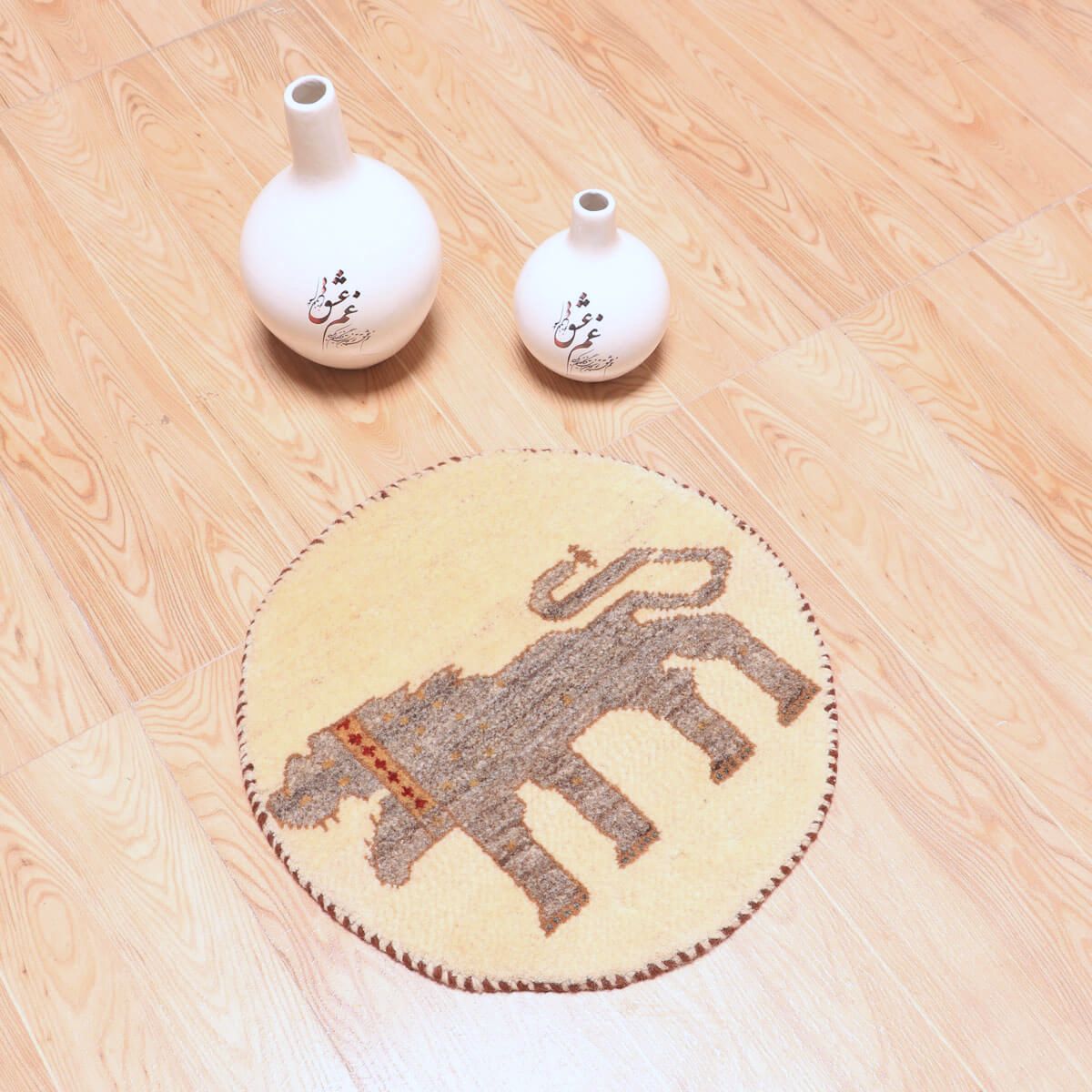 ギャッベ(ギャベ)カシュクリ 39×39cm(HP-70082)