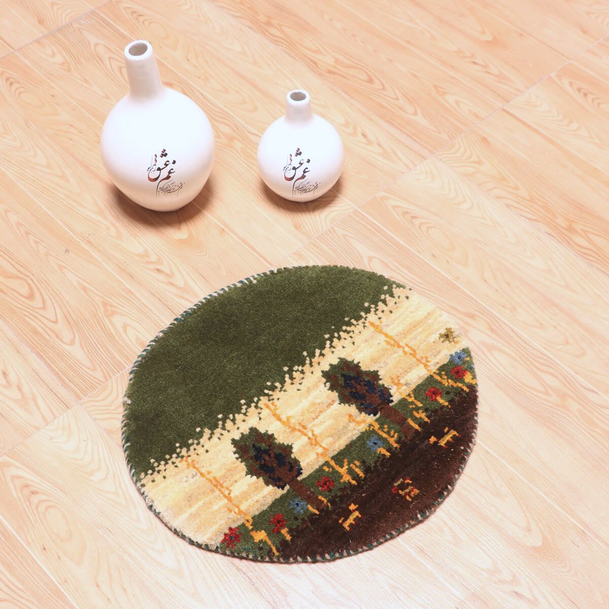 ギャッベ(ギャベ)カシュクリ 42×40cm(HP-70084)