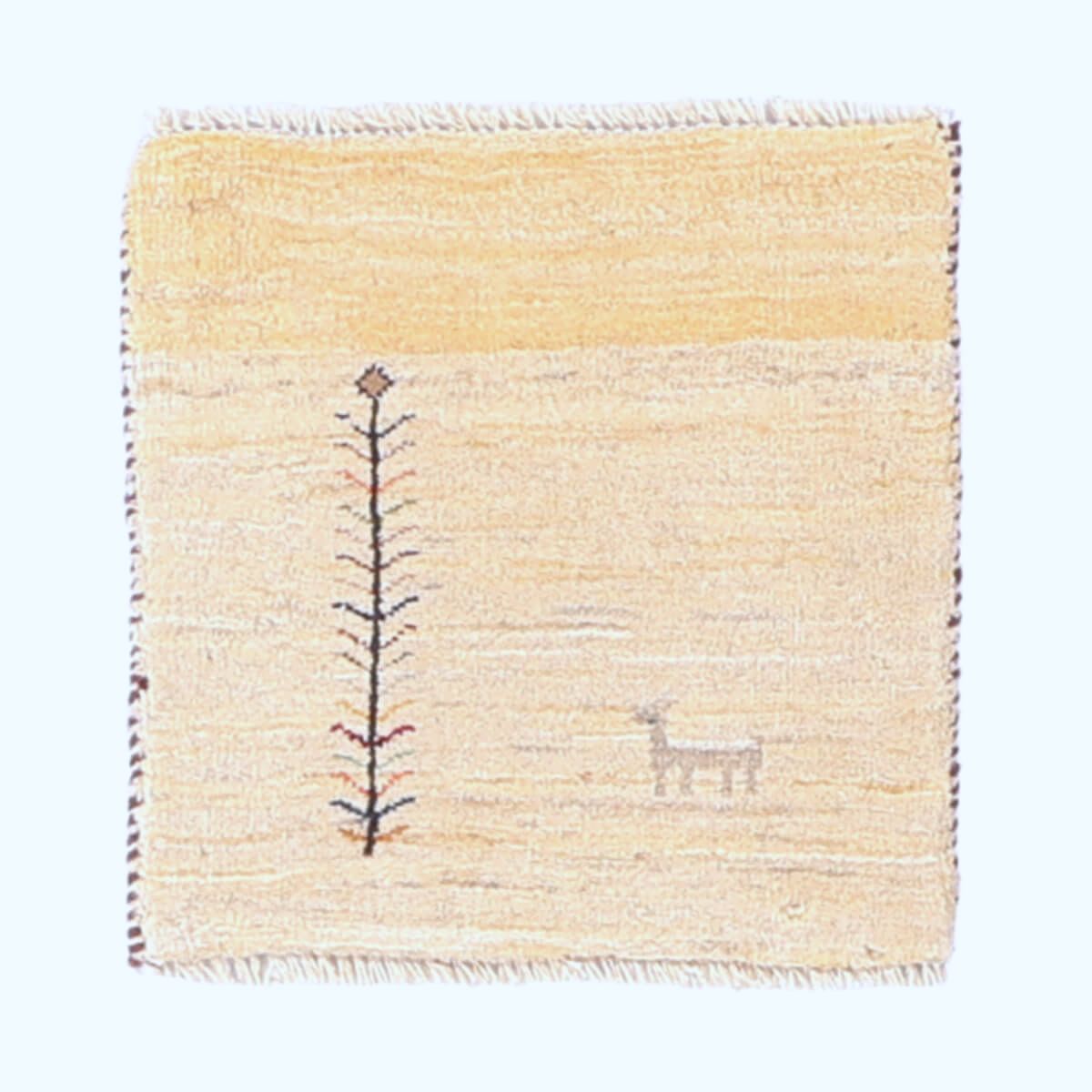 ギャッベ(ギャベ)ルリバフ 40×40cm(HP-70103)