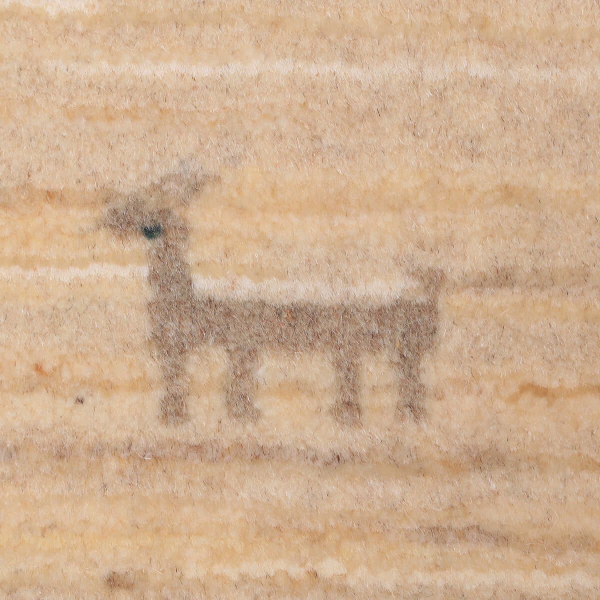 ギャッベ(ギャベ)ルリバフ 40×40cm(HP-70103)